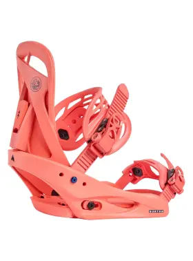 Burton 193177919616 Womens Citizen Re Flex Snowboard Bindings Peach Echo S