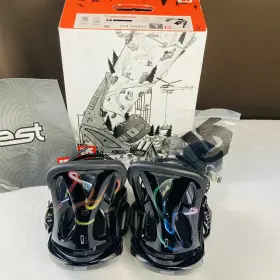 204398 Burton 001l Cartel Est Mens Snowboard Bindings Size L Black Noir With Box Msrp 250