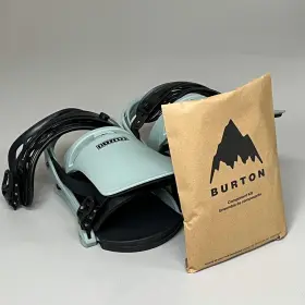 22230100001 Burton Cartel X Snowboarding Bindings Cushioned Mens Sz L Petrol Green