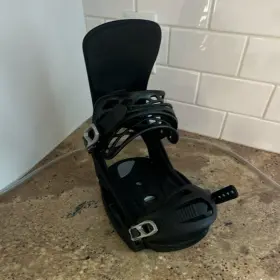 22232100001-l Burton Cartel X Est Snowboard Bindings Black Size L For Men Channel Mount