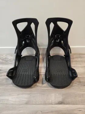 230427 Burton Step On Womens Snowboard Bindings Black Size 5-6 Re Flex Compatible