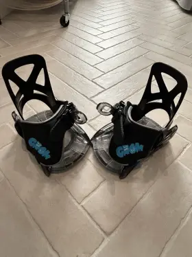 23601100001 Burton Mini Grom Snowboard Bindings Kids Size Xs Us 7c - 13c Black