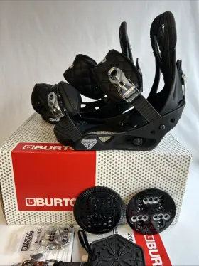 Burton 885214178062 2006 Snowboard Bindings Mission Mens Us 3-8 Small Black