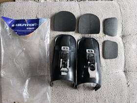 Burton 903941 Vintage Sky Backs High Snowboard Binding Parts Back Large Black Pair L R