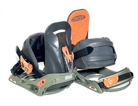 Burton Bndt13 Custom Snowboard Bindings Vermont - Medium Green Euc