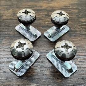 Burton Ly100721 M5 Ics Est Mounting Bolts Silver For Channel Snowboard Bindings 2008-2010