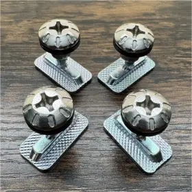 Ly100721 Burton M5 Ics Est Mounting Bolts Silver For Channel Snowboard Bindings 2008-2010