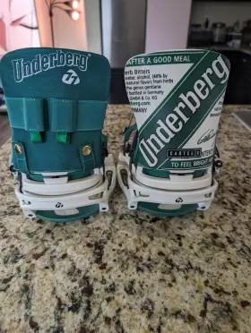 Mine77 Burton Underberg Cartel X Est Snowboard Bindings Limited Edition Size L