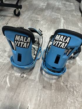 Burton P00651000 Malavita Est Snowboard Bindings Blue M Channel Compatible
