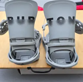 P22090708 Burton Lexa X Re Flex Fullbed Heel Hammock Snowboard Bindings Gray Size L