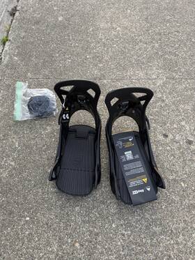 Burton P24082017 Step On Mens Medium Snowboard Bindings Black Re Flex For Boots