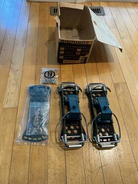 Burton Vp5s 3d Plate Performance Snowboard Bindings Blue Nos With Box