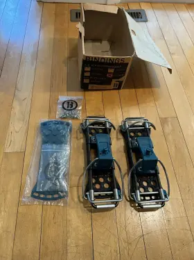 Vp5s Burton 3d Plate Performance Snowboard Bindings Blue Nos With Box