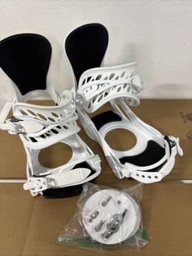 Chamonix 715834708441 Haute Snowboard Bindings White Large #x6