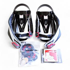 Drake 7102203l Matrix Axis Snowboard Bindings Mens Large Chrome/black New In Box
