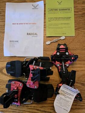 Dynafit 046402084565 Radical Alpine Touring Ski Mountaineering Bindings 82 Mm Flamingo