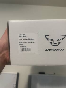 Dynafit 49571 Ridge Binding Black Gold 110mm Downhill Skiing Bindings