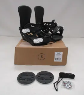 1110137 Evol Legion Snowboard Bindings Black Size Medium Unisex And White