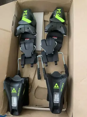 T80622 Fischer Have One To Sell Now Alpine Ski Bindings Fs 4 Gw Ca Jrs Brake 80 I