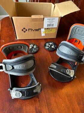 Fiveforty 102-11601-b-l Snowboard Bindings Large - Fine Condition