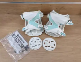 F.23.bnw.juf.wh.2s.1 Flow Juno Fusion Womens Rear Entry Snowboard Bindings White Small Orig. 199