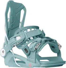 F.23.bnw.maf.gn.4l.1 Flow Mayon Fusion Womens Rear Entry Snowboard Bindings Tidal Teal Large My23