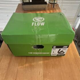 Flow F115wjunhibkl4l Juno Snowboard Bindings Hybrid Strap Black Size L For Snowboarding