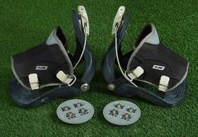 Flow Fl-11 Snowboard Bindings Quick Release Black And Gray Size Large/xl Discs