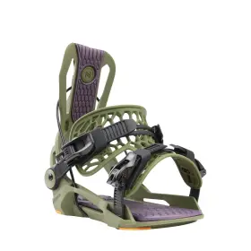N.25.bnu.fef.pk.4l.1 Flow Nidecker Fenix Fusion Mens Rear Entry Snowboard Bindings Lavender Large