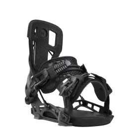 N.25.bnu.ncf.bk.4l.1 Flow Nidecker Nx2 Fusion Mens Rear Entry Snowboard Bindings Carbon Black Larg