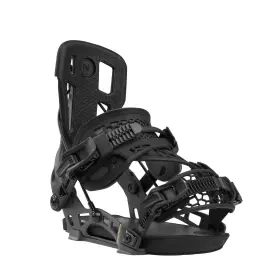 N.25.bnu.nch.bk.5xl.1 Flow Nidecker Nx2 Hybrid Mens Rear Entry Snowboard Bindings Carbon Black X-la