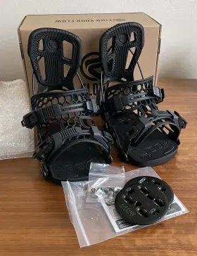 Nx2-cx Flow Carbon Snowboard Bindings Sz L Mint Cond Carving Kessler Oxess Donek