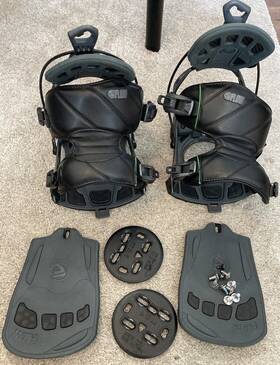 Flow Nx2gt Nx2 Gt Snowboard Bindings Snowboarding Xl Xtra Large Plates Screws
