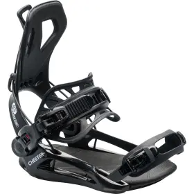 My25 Gnu 841049171524 Cheeter Mens Snowboard Bindings Black Medium