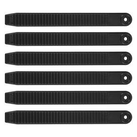 Gosknor 1034516 6pcs Snowboard Ankle Ladder Strap Binding Highly Medium Black
