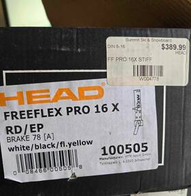 Head 100505 Freeflex Pro 16 X Rd Din 8-16 Bindings Width 78mm New In Box