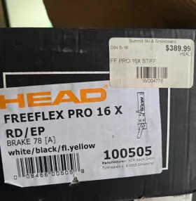 100505 Head Freeflex Pro 16 X Rd Din 8-16 Bindings Width 78mm New In Box