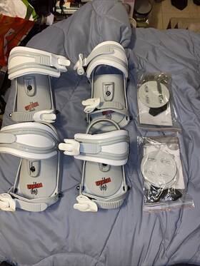Head 343616-m K1 Snowboard Bindings Unused With User Manual And Screws