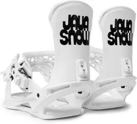 Javatron Dream Machines 850064446029 New Java Snow Joe Binding Mens Lg 9-14 Pair White With Mounting Discs - Nib