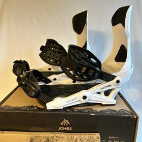 Jones 630463446751 Snowboard Bindings Meteorite Mens Large White