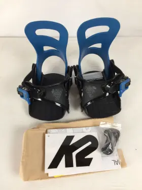 B2304003011 K2 Snow Excellent Mini Turbo Kids Snowboard Bindings Blue X-small My24