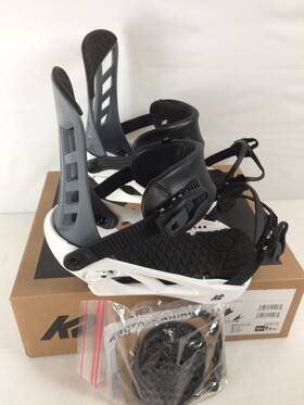 K2 Snow B2304007024 Excellent Indy Mens Snowboard Bindings Grey/white Medium My24