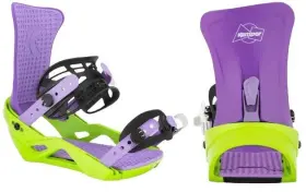 Kbf01pu Kemper 2023 Freestyle Snowboard Bindings - Eggplant S/m Small/ Medium
