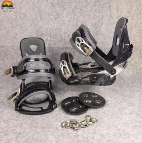 Mx15 Lamar Snowboard Bindings Black Adjustable Heel Cup Unisex Adults