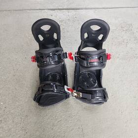 Lamar Mx20 Snowboard Bindings Black Red 1 Cartel Clip Size Large