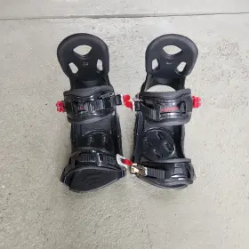 Mx20 Lamar Snowboard Bindings Black Red 1 Cartel Clip Size Large