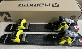 13id Marker Griffon Black / Yellow Ski Bindings With Brake Options New 13id Marker Griffon Black / Yellow Ski Bindings With Brake Options New