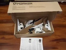 20-mrk110wht90 Marker New 11.0 Tp White Ski Bindings 90mm