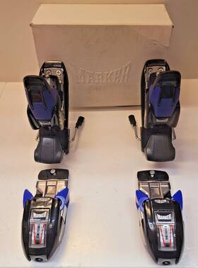Marker 6410x1sb Ski Bindings Set M4.1 Black / Blue Din Iso 2.5-9