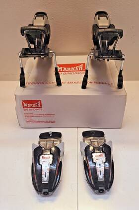 Marker 6500a1sr Ski Bindings Black / Silver Set M5.2 Rtl Din Iso 2 5-9 5